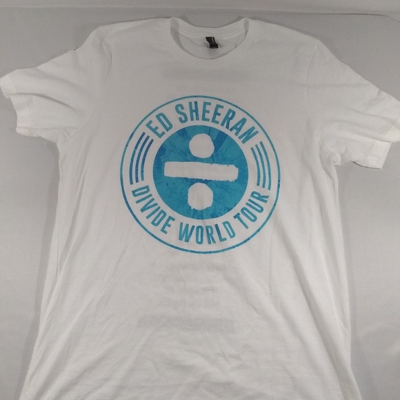 Ed Sheeran Divide World Tour Tee Shirt White MED - Picture 1 of 2